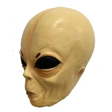 Imagem de Máscara ET Alien Halloween Latex de alta qualidade para brincadeiras -
