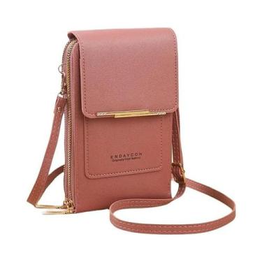 Imagem de Bolsa De Celular Com Tela Sensível Ao Toque Para Mulheres, Porta Cartõ