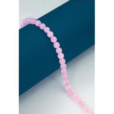 Imagem de Fio Pedra Quartzo Rosa 6mm - 1 Fio de 40cm com 60 Pedras - no-brand
