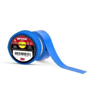 Imagem de Fita isolante imperial azul 3m 18 mm x 10 mt
