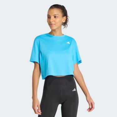 Imagem de Cropped Adidas We Min Feminino Azul, G