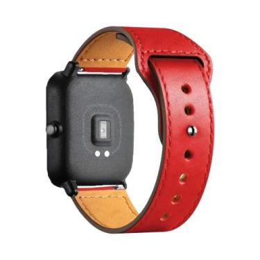 Imagem de Pulseira De Couro Para Relógio Amazfit 20mm/22mm Compatível Com GTS 4/