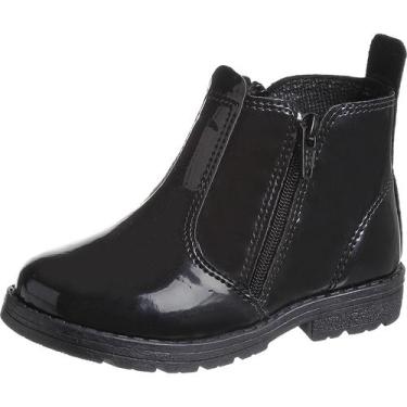 Imagem de Bota Coturno Preto Infantil Menina Inverno - Redmax, Preto verniz, 35 