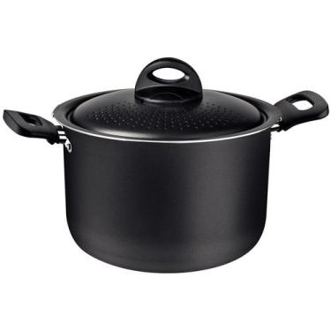 Imagem de Espagueteira Alumínio Loreto Antiaderente 22 Cm 5,7l Grafite - Tramont