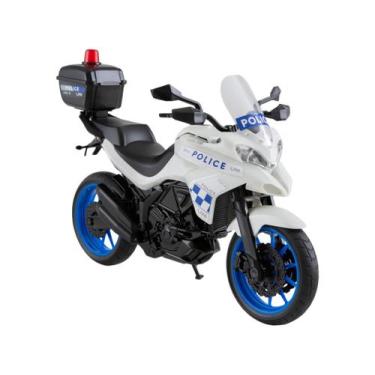 Imagem de Moto De Brinquedo Policia Com Baú Abre E Fecha E Sirene Roma - Roma Br