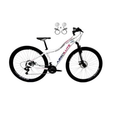 Imagem de Bicicleta Aro 29 Absolute Hera Feminina 24v Freios a Disco Hidráulicos Garfo Suspensão - Branco 