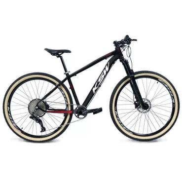Imagem de Bicicleta Aro 29 Ksw Xlt 12v Garfo com Trava K7 11/50 Freios Hidráulicos Kit 1x12 - Preto\Vermelho\Branco