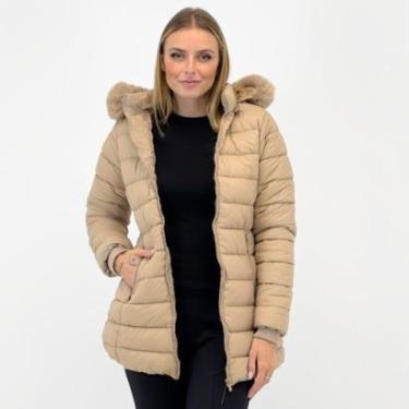 Imagem de Jaqueta Blue Rose Nylon com Capuz Alongada Feminina-Feminino