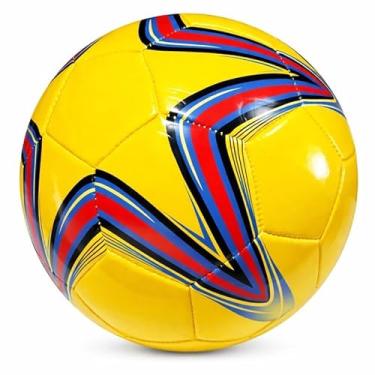 Imagem de Bola de Futebol Infantil para Campo e Society Oficial Tamanho Nº5 Circunferência Grande em PVC Resistente Alta Durabilidade e Reforço Interno Durável (Cor Sortida)