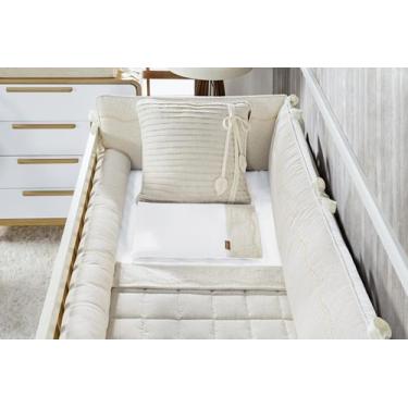 Imagem de Kit Berço 9 Peças Em Linho Menino Menina Batistela Baby, Bege