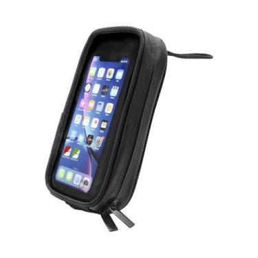 Imagem de Bolsa Magnética Impermeável Para Tanque De Motocicleta Com Suporte GPS