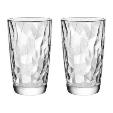 Imagem de Copo Alto De Vidro Bormioli Rocco 470 ml Diamond 2 Peças