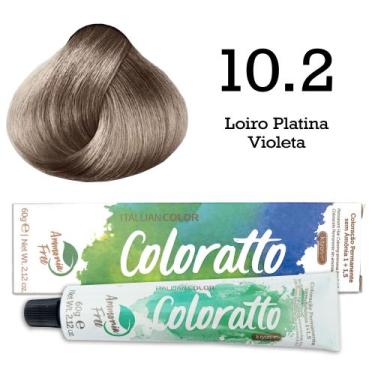 Imagem de Coloração Coloratto 10.2 Loiro Platina Violeta  Itallian Color - Itall