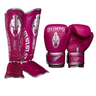 Imagem de Kit Boxe Muay Thai Luva Caneleira Olimpo Legendary Edition - Olimpo Es