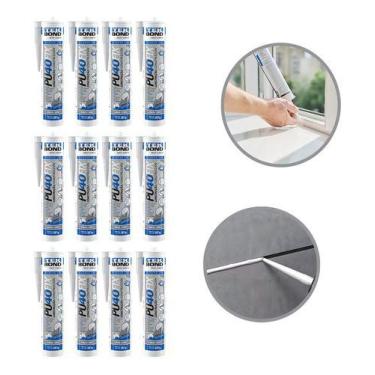 Imagem de kit 12 Unidades Adesivo Pu 40 Fix Cinza Tekbond Cor:Cinza, Cinza