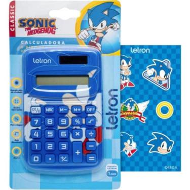 Imagem de Calculadora De Bolso Letron Sonic 8 Dígitos Azul