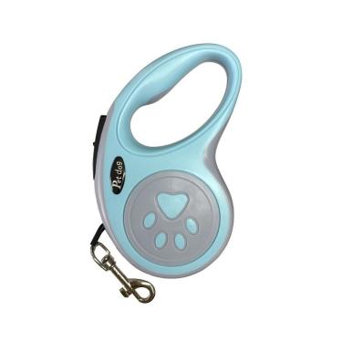Imagem de Guia Retrátil para Cachorro OEM LR-0160 Pequeno em Metal Nylon Plástico ABS Azul 3m 1 Unidade
