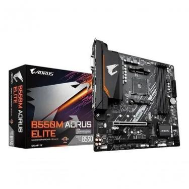 Imagem de Placa-mãe B550M Aorus Elite AMD AM4 DDR4 HDMI Matx com Pcie 4.0 e M.2 Gigabyte Higipack