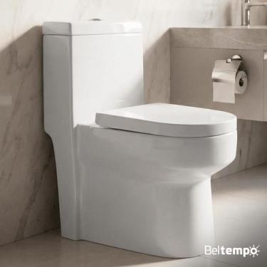 Imagem de Vaso Sanitário Monobloco Completo Caixa Acoplada Privada Branco BT4110
