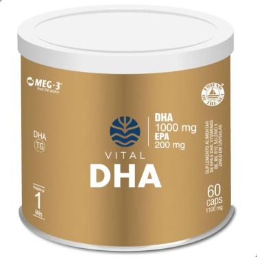 Imagem de Suplemento Nutricional Vital DHA 1000mg 60 Cáps Vital Atman-Unissex