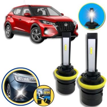 Imagem de Super Led Farol de milha Nissan Kicks Headligth Nano S14 H11 6000k - S