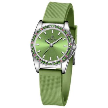 Imagem de Relógio de quartzo feminino pulseira de silicone moda casual