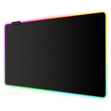 Imagem de Mouse Pad para jogos Meffort Inc RGB LED grande 60x35cm preto