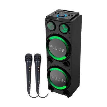 Imagem de Caixa De Som Amplificada Bluetooth Pulse Double SP507 Com 02 Microfone