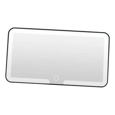 Imagem de Espelho de Carro Sem Fio Maquiagem USB Led Quebra Sol 3 cores Automove