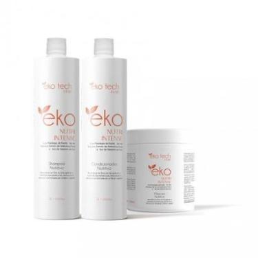 Imagem de KIT SHAMPOO + COND NUTRI INTENSE EKO TECH 1L + MASCARA 500G-Unissex