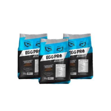 Imagem de Albumina Chocolate Proteína Pura 500g Kit Com 3 Unidades - Netto Alime