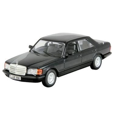 Imagem de Carrinho De Ferro Miniatura Mercedes Benz 450 Sel Abre Porta, Preto