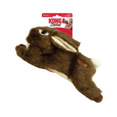 Imagem de Brinquedo Pelúcia Kong Wild Low Stuff Coelho Selvagem Para Cachorro Mé