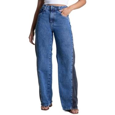 Imagem de Calça Jeans Sawary Wide Leg - 283293 - Azul médiobr 36, Azul, 36