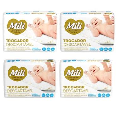Imagem de Kit 4 Pacotes x 5 Unidades Descartável Mili Love & Care 85 cm x 64 cm 