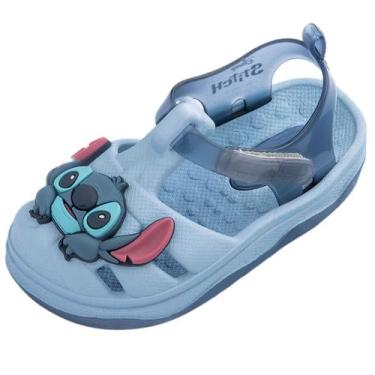 Imagem de Sandalia Infantil Menina Conforto Mini Zig Stitch Bb Melissa, Azul cla