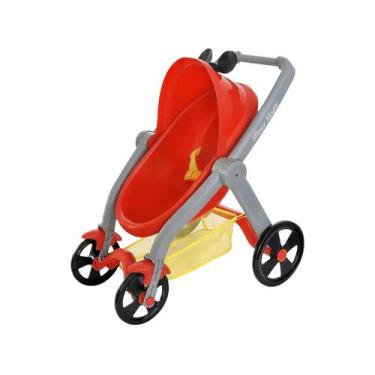 Imagem de Carrinho de Boneca Classic Dolls Vermelho e Cinza - Roma