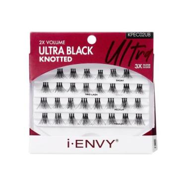 Imagem de Cílios postiços Kiss i-Envy Trio Cílios médios ultra pretos