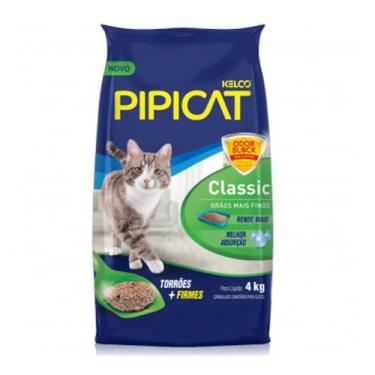 Imagem de Areia sanitária para gatos pipicat classic 4kg - NACIONAL