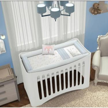 Imagem de Kit De Berço Rolinho Papi Baby Tamanho Americano Contem 08 Peças