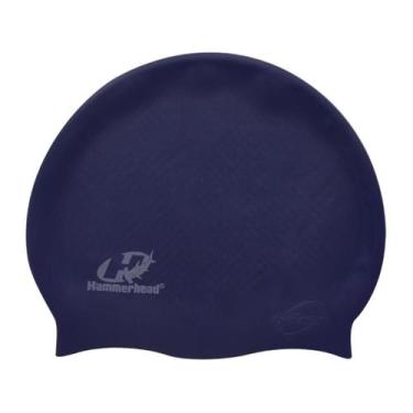 Imagem de Touca De Natação Silicone Adulto XL Lisa Hammerhead, Azul marinho