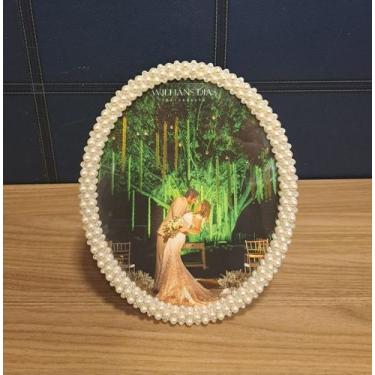Imagem de Porta Retrato com Pérolas G - Via Decor