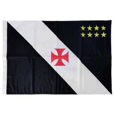Imagem de Bandeira Vasco Oficial Licenciada 2 Panos - JC Flâmulas e Bandeiras