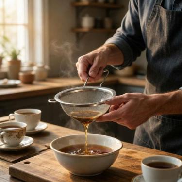 Imagem de Coador Chinoy de Inox 10x9 cm para Chá e Café - Edelcio