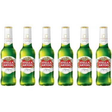 Imagem de Cerveja Stella Artois Puro Malte  - Premium American Lager 6 Unidades 