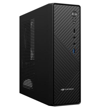 Imagem de Gabinete Slim DT-200BK Micro ATX - Mini ITX Aço com Fonte 200W SFX Preto C3tech