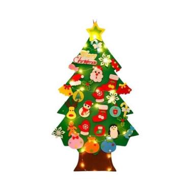 Imagem de Árvore De Natal DIY Em Feltro Com Luzes Para Decoração De Casa, Orname