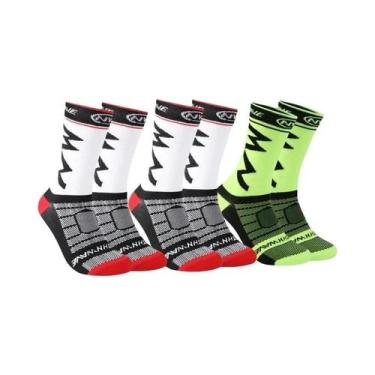 Imagem de Meias Esportivas Respiráveis, 3 Pares Para Corrida, Ciclismo De Montan