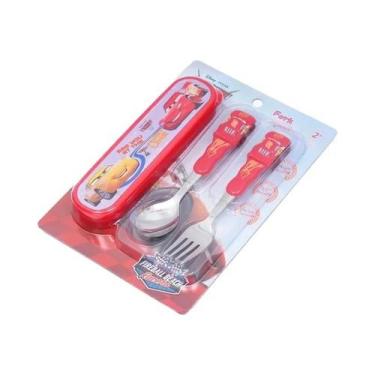 Imagem de Conjunto De Talheres 3D Do Lightning McQueen Para Crianças, Garfo E Co