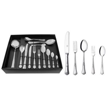 Imagem de Faqueiro Hercules Inox Classique 101 Peças Com Estojo Gift Box, Inox, 